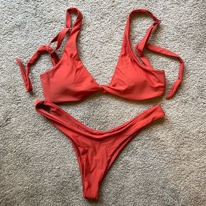 Cheeky Seamless Bikini - XL - Rust/Clay Color